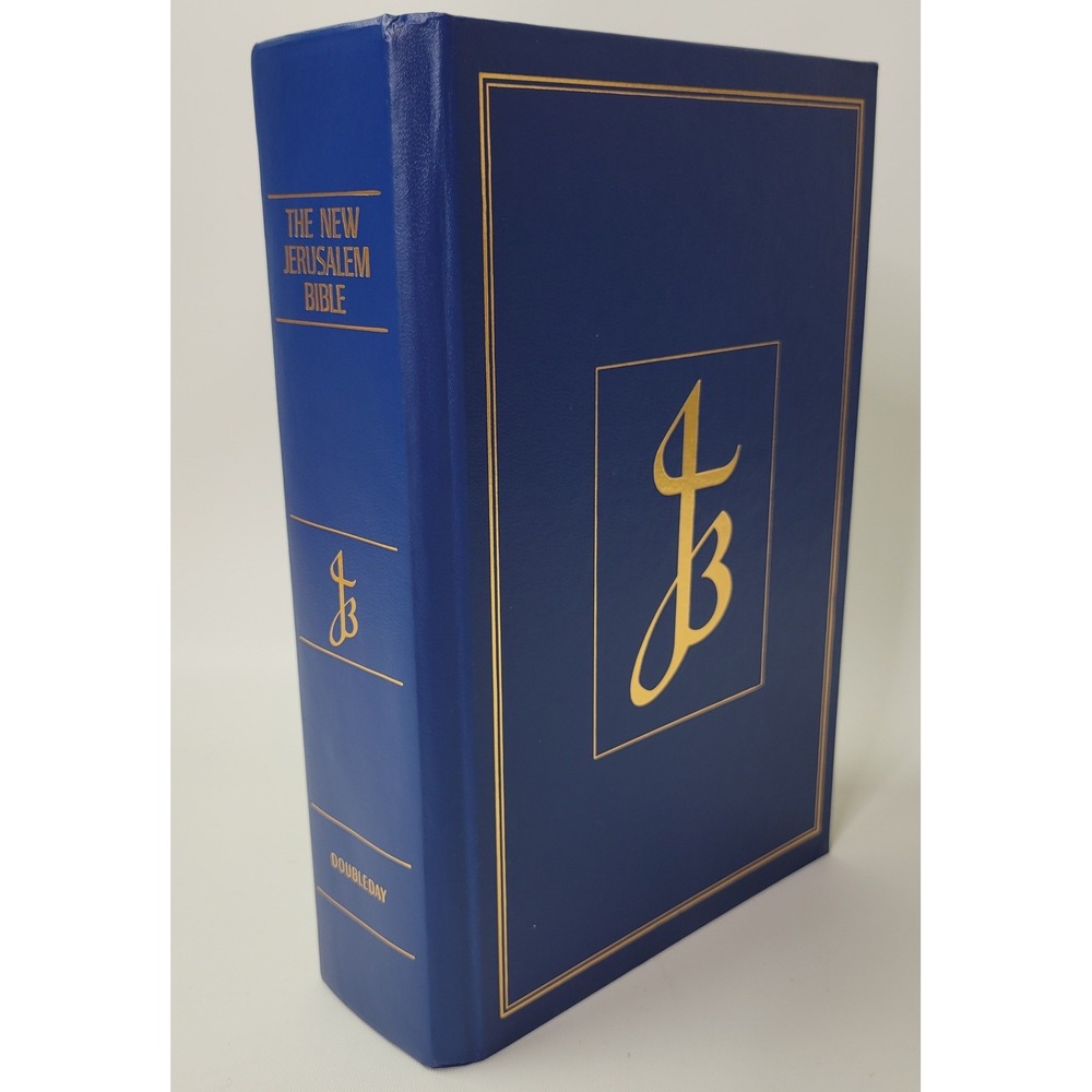 The New Jerusalem Bible Doubleday Blue Hardcover Lettering English 1990